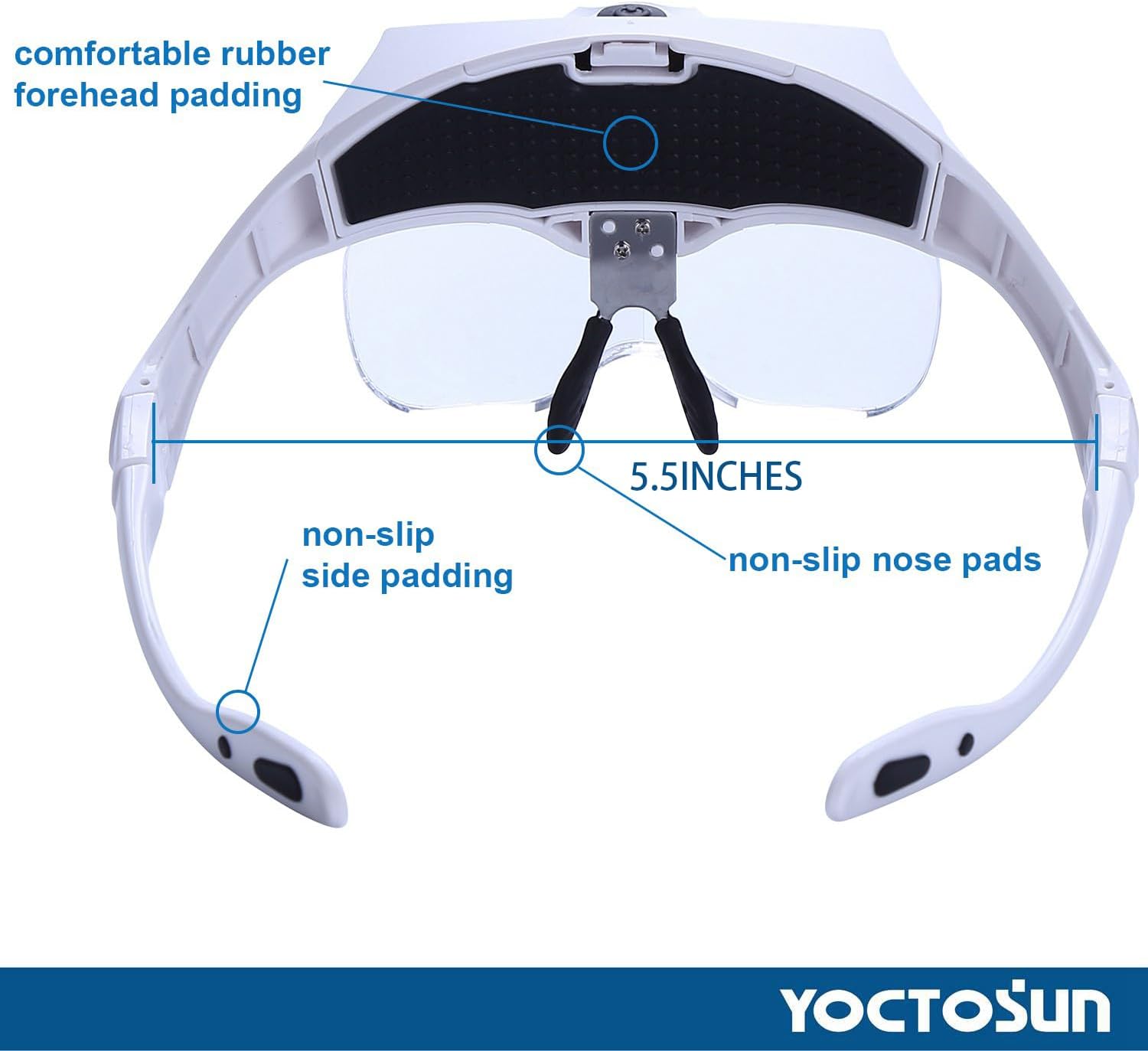 Thumbnail 3 de YOCTOSUN Magnifying Glasses with Light: Hands-Free Headset Magnifier