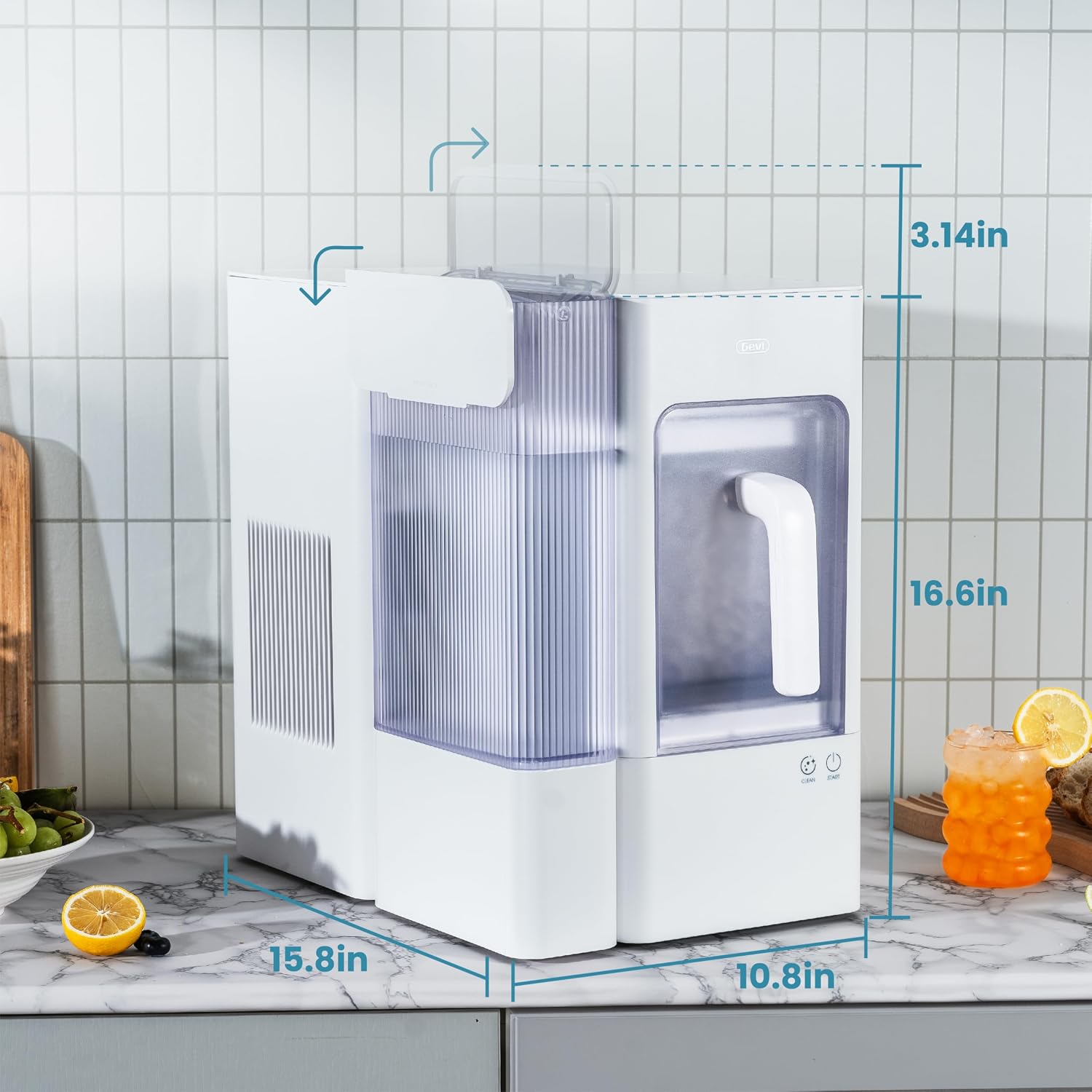 Detalle 2 de Gevi Nugget Ice Maker with 1-Gallon Side Tank