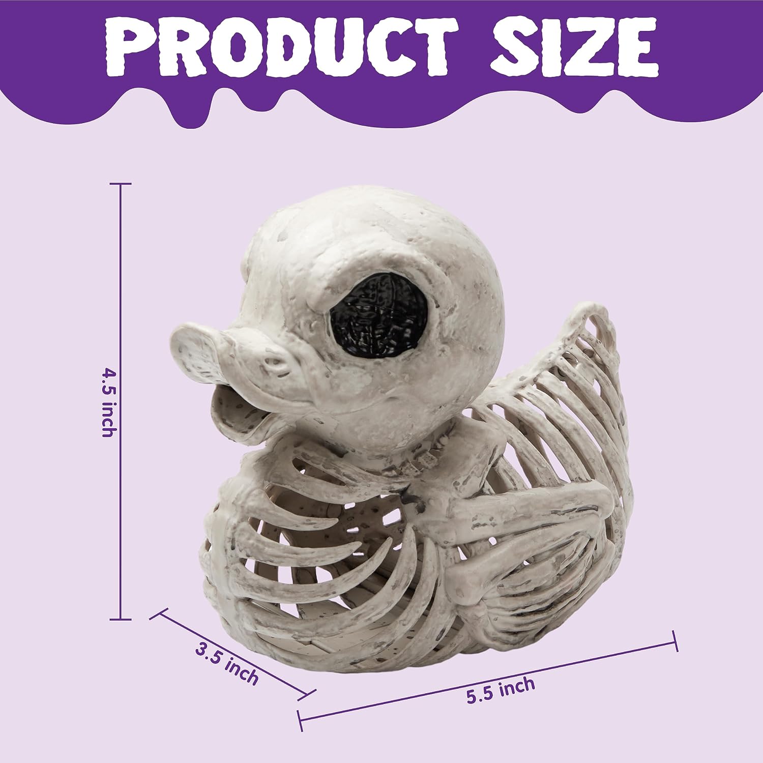 Thumbnail 6 de JOYIN 15522 Duck Skeleton Decorations, 2-Pack, 4.5-Inch Plastic Halloween Props