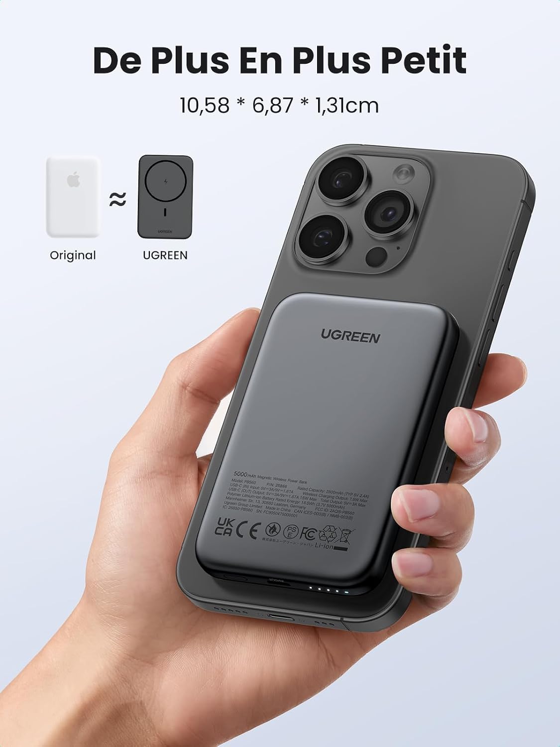 Thumbnail 6 de UGREEN Nexode Mini 5000 mAh, charge rapide ⚡