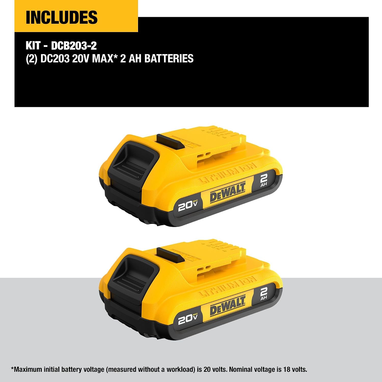 Detalle 2 de DEWALT Compact Battery Pack 2.0Ah