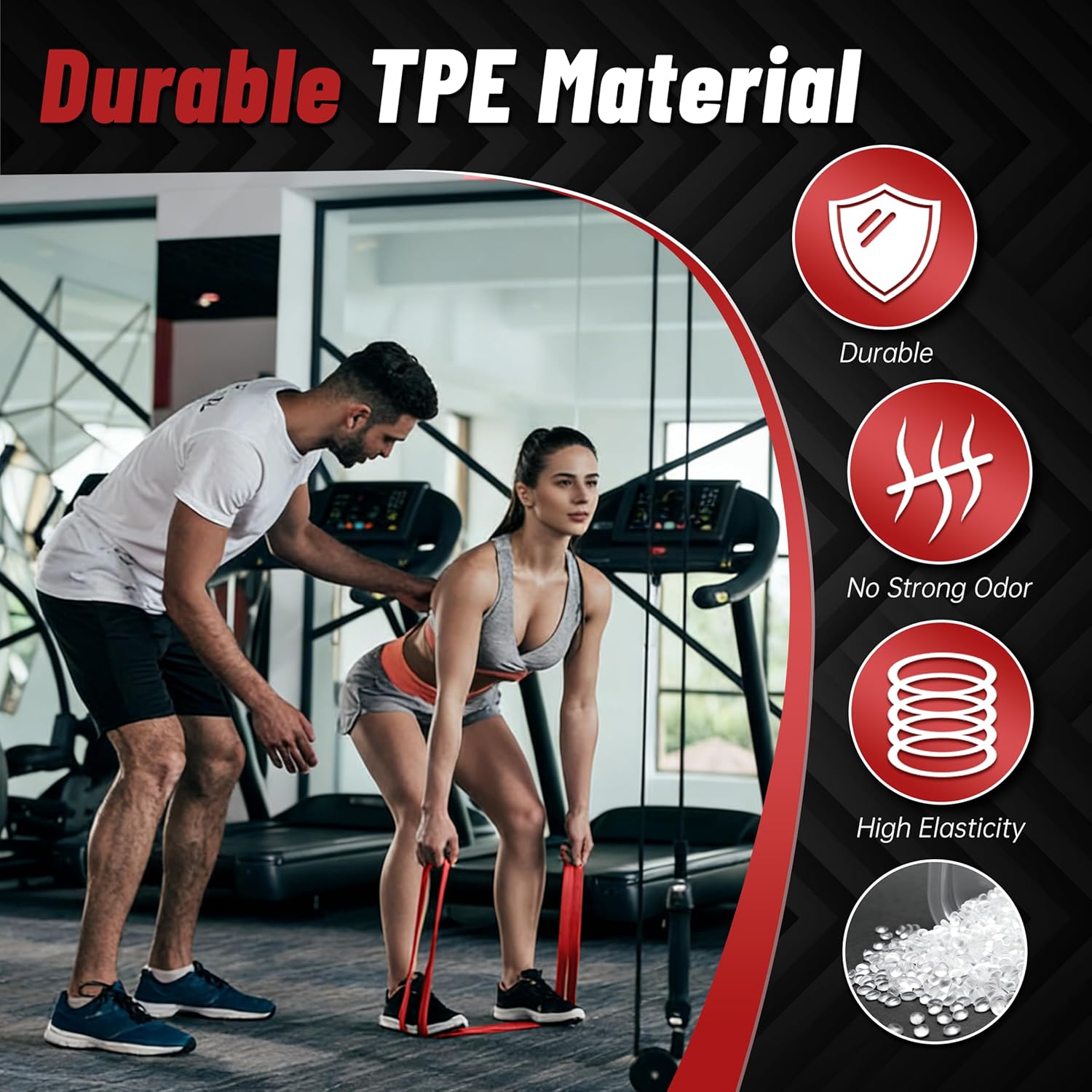 Thumbnail 2 de Resistance Bands for Working Out: 4-Level Pull Up Assistance Bands (5–85 lbs) for Full-Body Training
