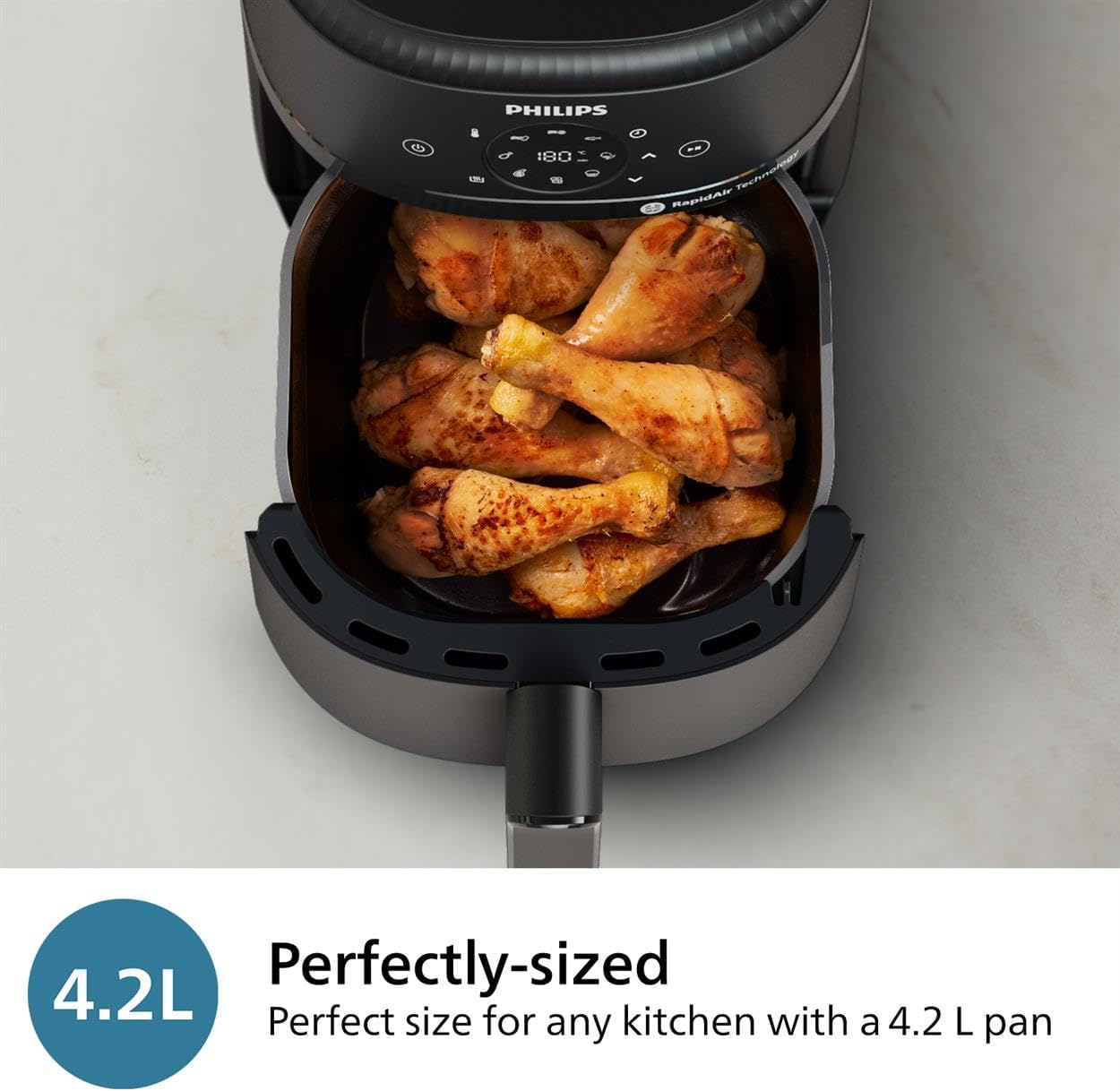 Thumbnail 5 de Philips Air Fryer 2000 Series 4.2L – Healthy Frying with RapidAir Technology (NA229/09)