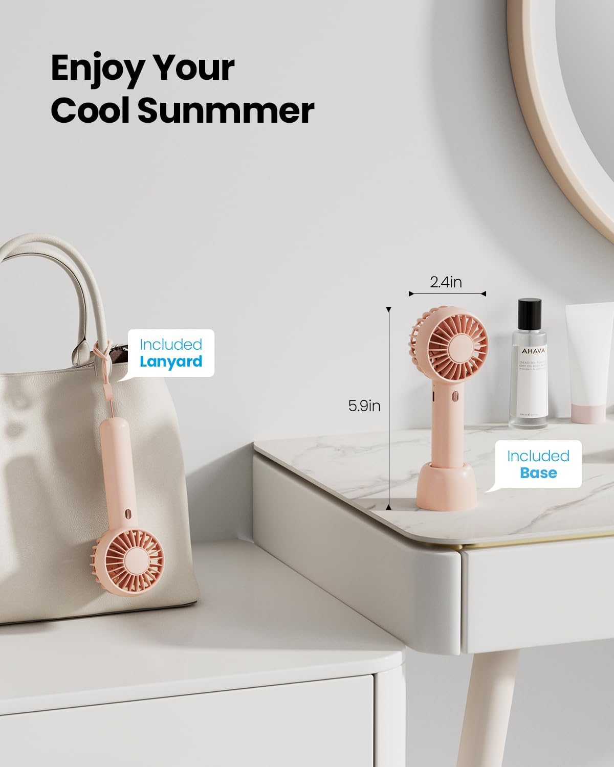 Detalle 2 de gaiatop Mini Portable Fan 118g