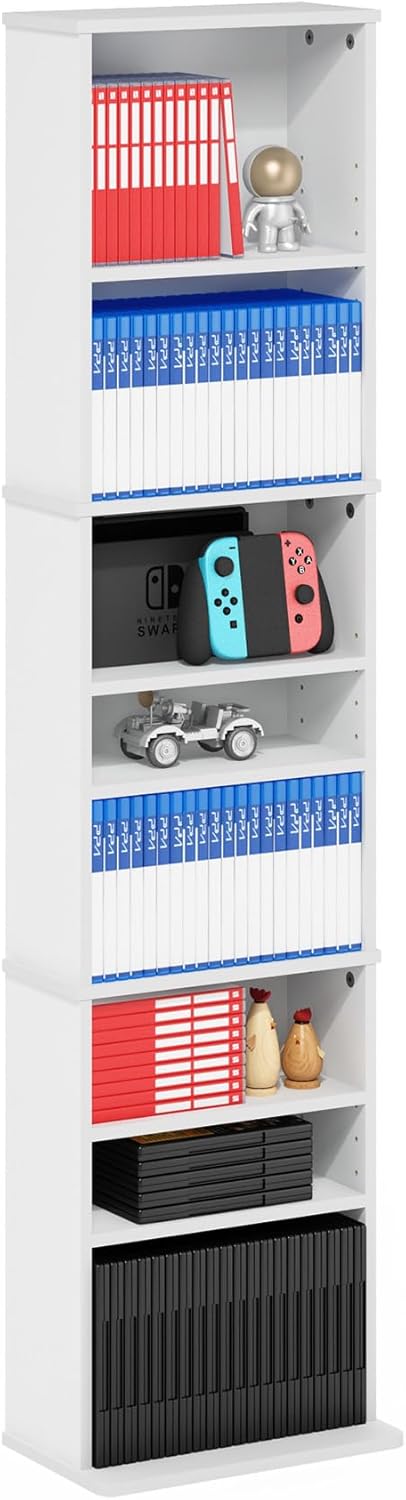 Thumbnail 3 de Furinno Jaya 9-Shelf Tall Narrow DVD Shelf