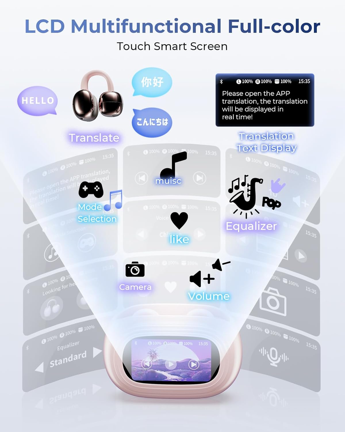Thumbnail 4 de Kentfaith AI Écouteur traducteur Bluetooth 6.0