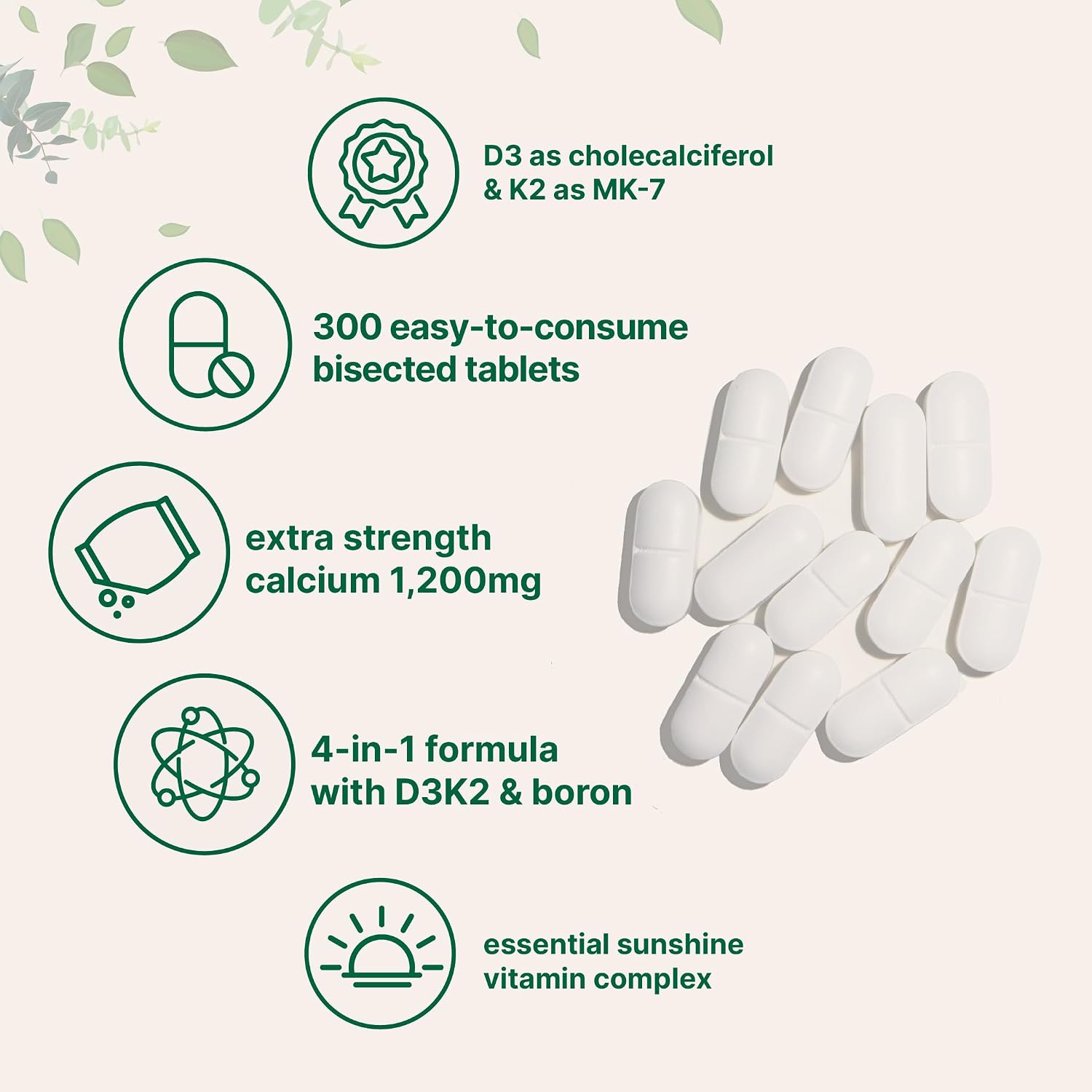 Thumbnail 2 de Micro Ingredients Calcium Supplement 300 Tablets