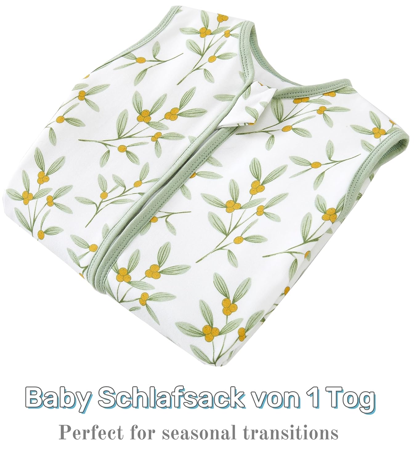 Thumbnail 1 de Chilsuessy Schlafsack mit Füßen 1 Tog – Baumwolle Sommer-Schlafstrampler, 110–120 cm Höhe (100 cm Länge)