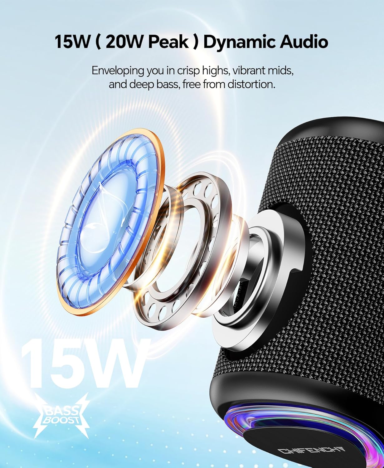 Thumbnail 1 de Portable Bluetooth Speaker 15W