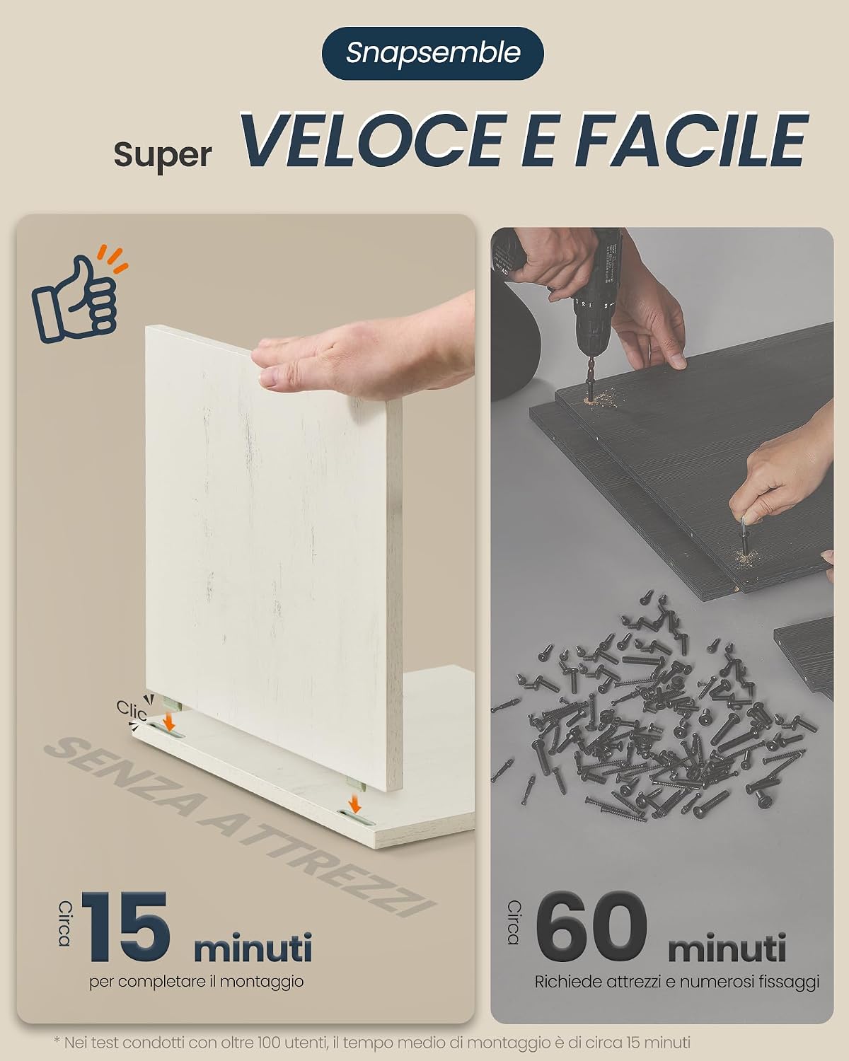 Thumbnail 3 de SONGMICS HOME Mobiletto da Bagno Stretto BBC667WJ01: montaggio toolless, design compatto e stile farmhouse moderno