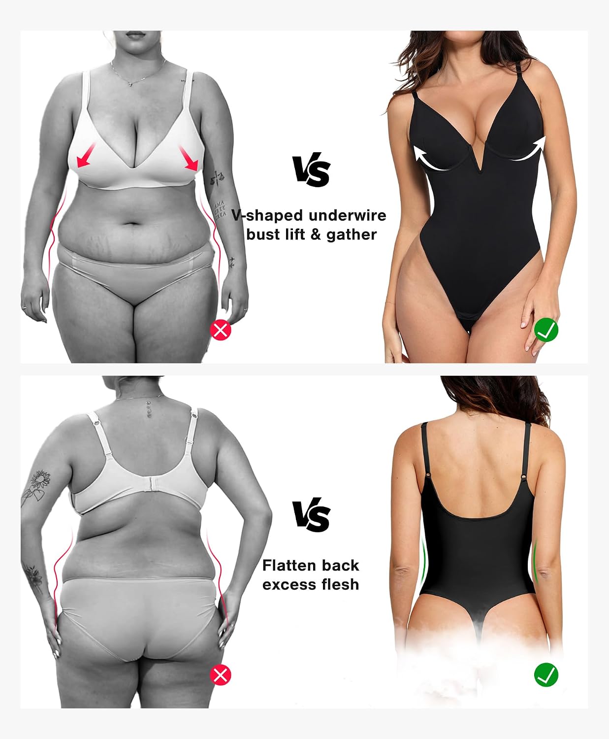 Detalle de Popilush Corset Shapewear Bodysuit