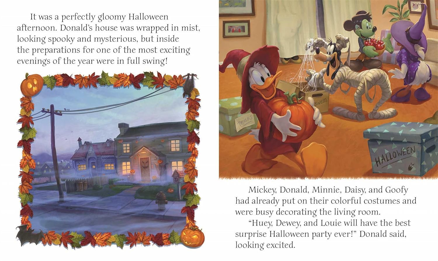 Detalle de Disney Halloween Countdown Library Book with 13 Spooky Stories and 80 Glow-in-the-Dark Stickers