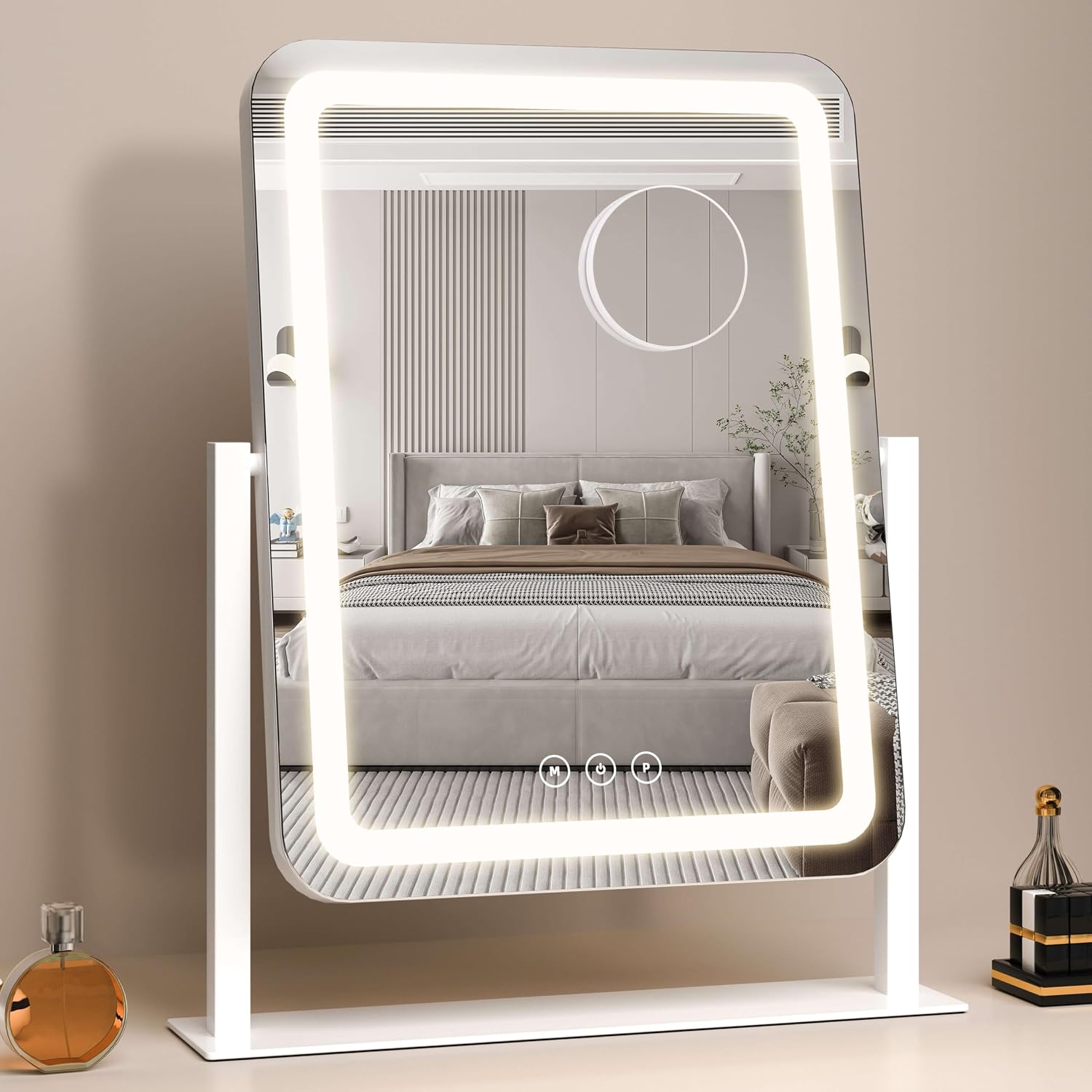 Detalle 2 de Vanity Mirror with Lights: 13.1" x 16.7" LED Lighted Makeup Mirror with Touch Control