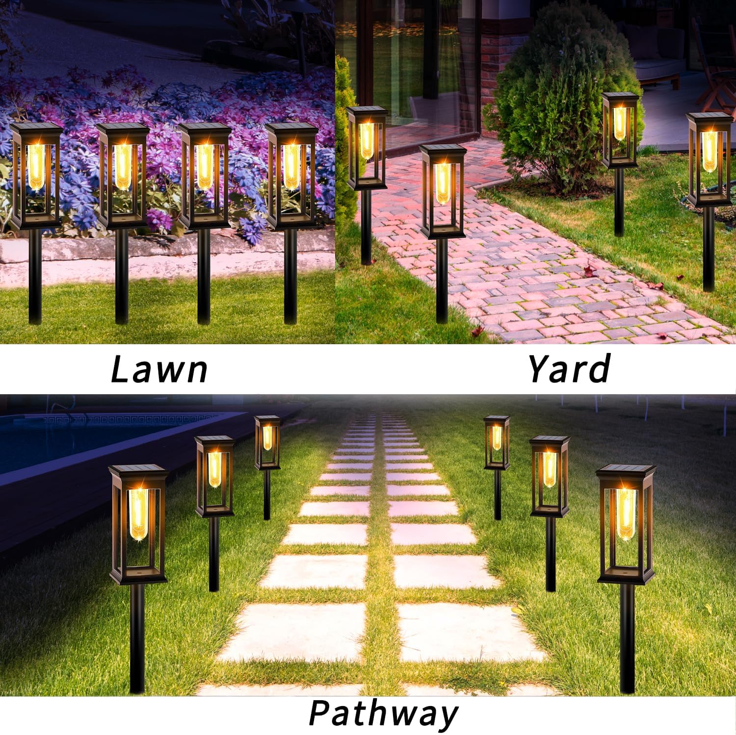 Thumbnail 6 de GTYZZH Solar Lights Outdoor Garden 6-Pack
