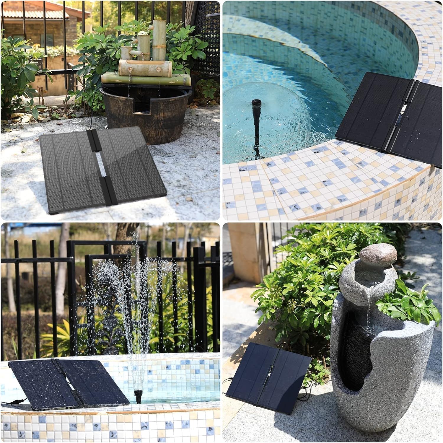 Detalle 2 de AISITIN Solar Springbrunnen 20 W DIY