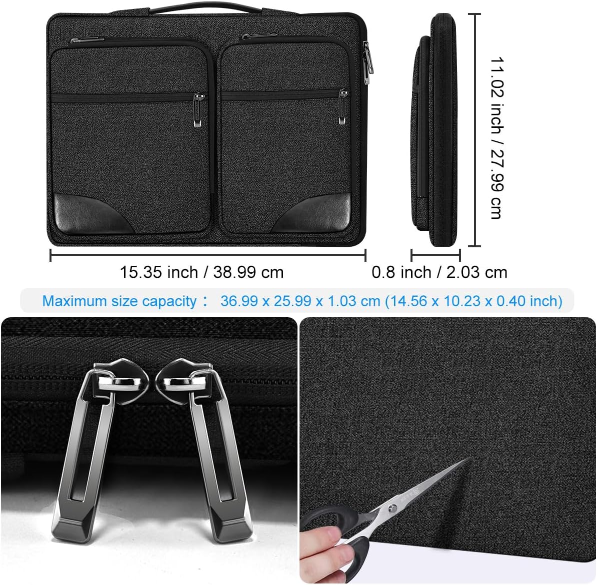Thumbnail 3 de ZINZ Ultraschlanke Laptop‑Hülle 15,6 Zoll
