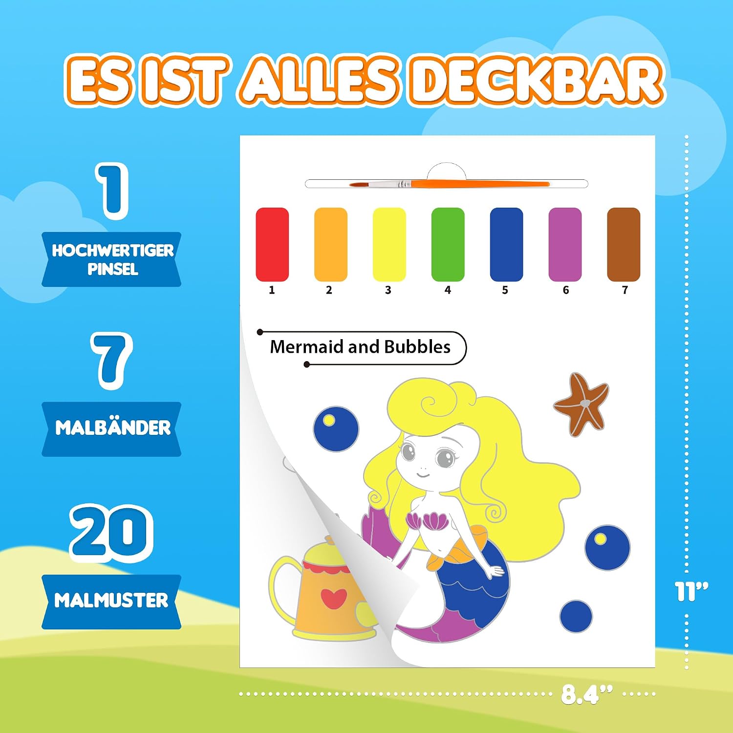 Detalle 2 de YPLUS Malen mit Wasserbüchern 3 Themen