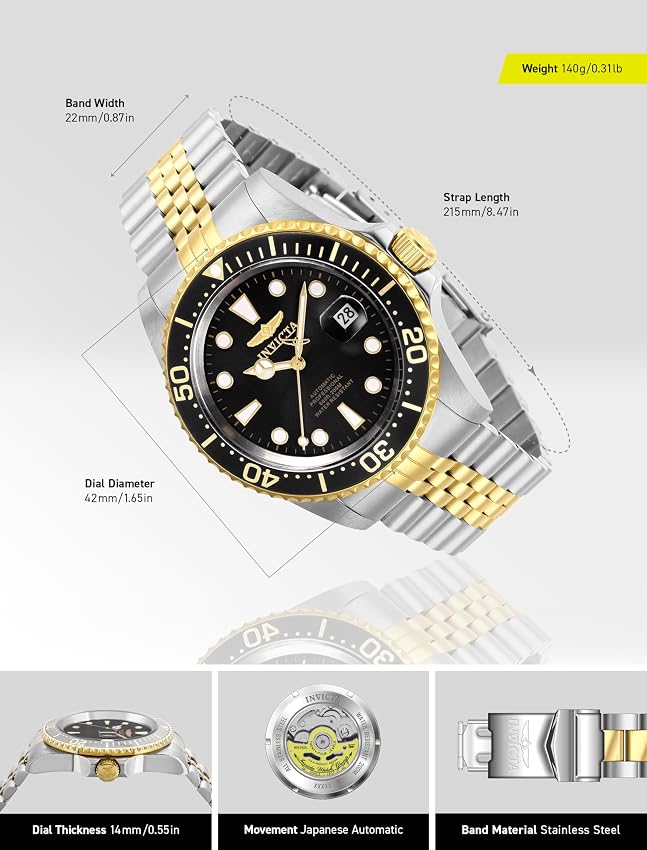 Detalle de Invicta Pro Diver reloj automático 42 mm