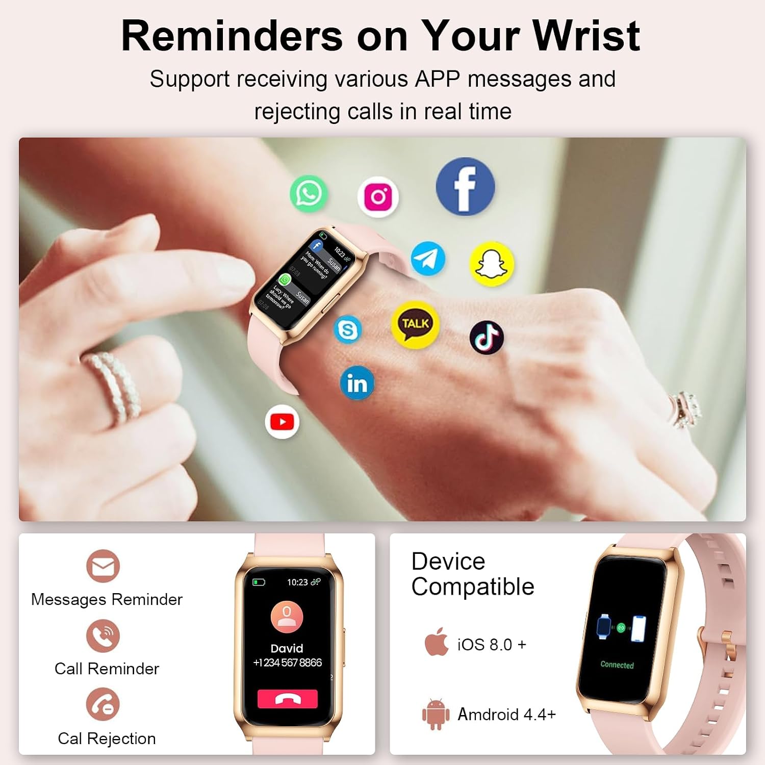 Thumbnail 4 de Fitoncloud Smart Watch 7‑day battery