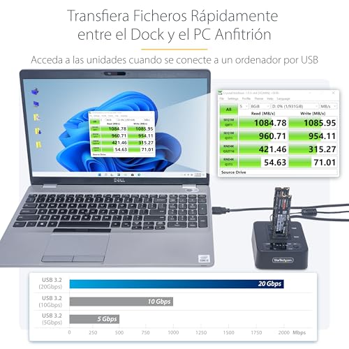 Detalle 2 de StarTech.com Dock Clonador NVMe M.2 USB-C 🚀