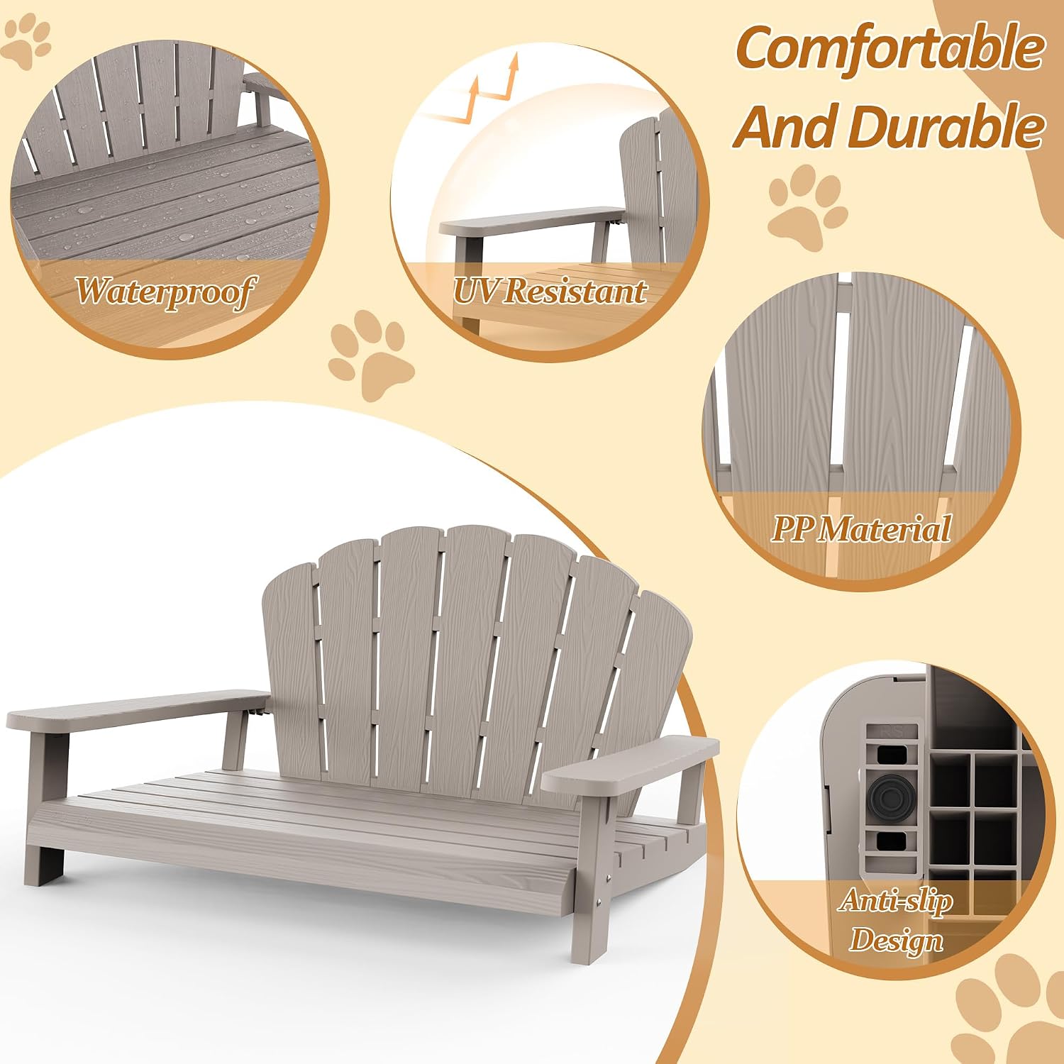 Detalle 2 de EFU Elevated Dog Bed, 40.24-Inch