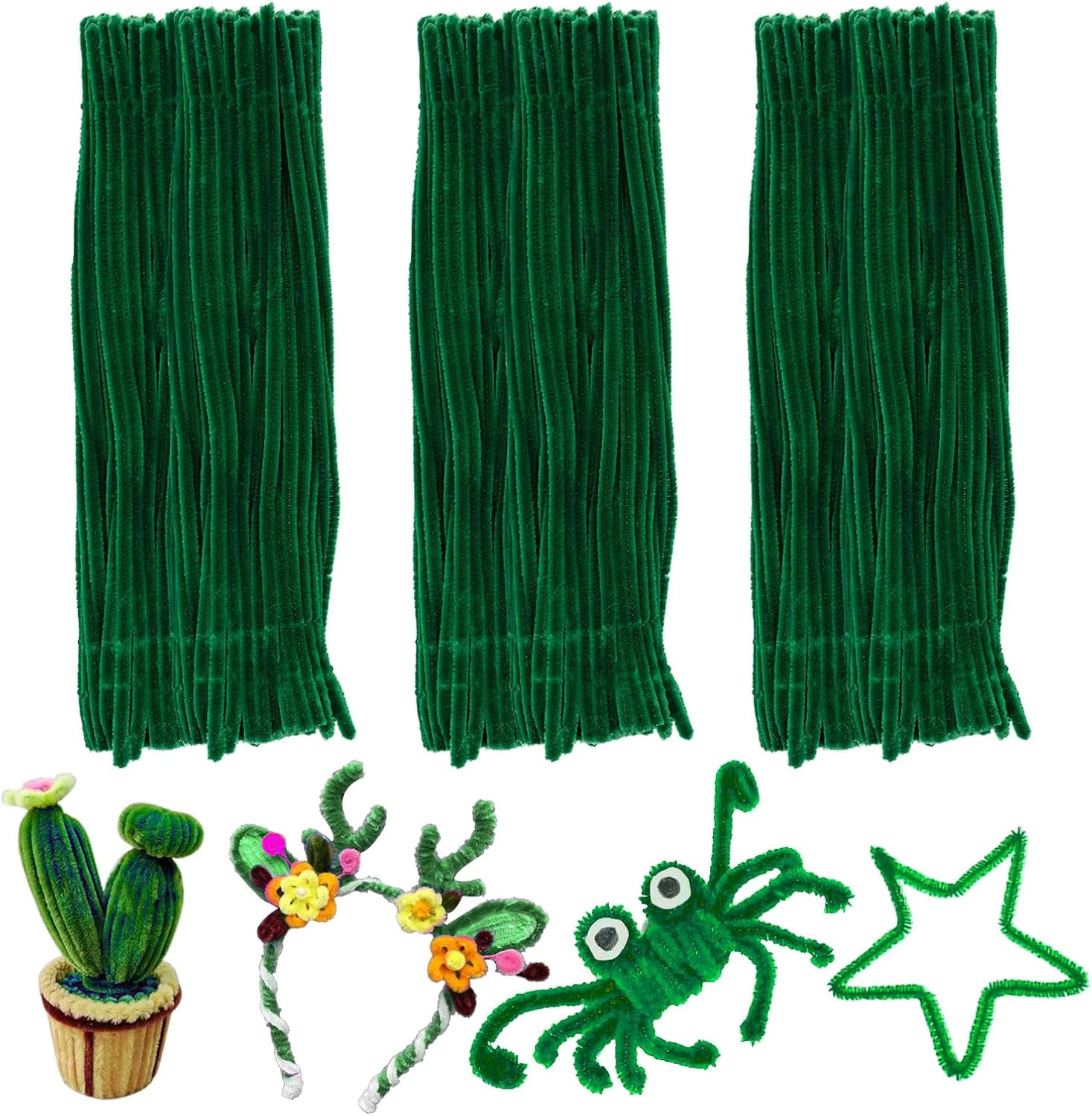 Thumbnail 5 de Pipe Cleaners Craft Bulk 200-Piece Chenille Stems Set for Kids, Fidget Toys & DIY Room Decor