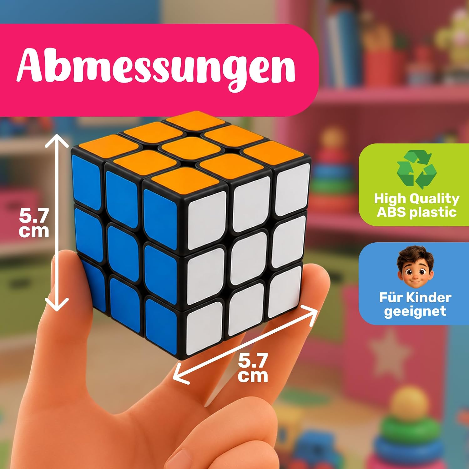 Detalle 2 de CUBIDI Original Zauberwürfel 3x3 Speed Cube