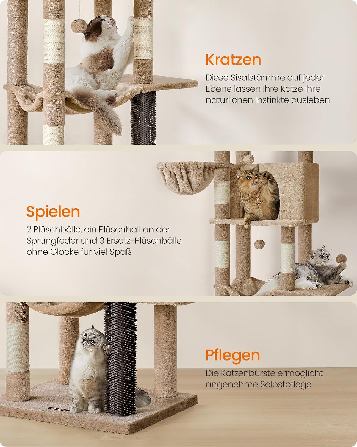 Thumbnail 5 de Feandrea Kratzbaum PCT182K01 175 cm Katzenbaum 🐱
