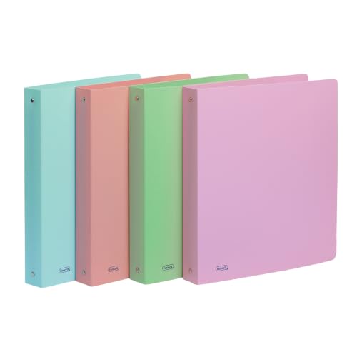 Detalle de Favorit Raccoglitori ad Anelli 4 Pezzi Colori Pastello – 22x30 cm, A4