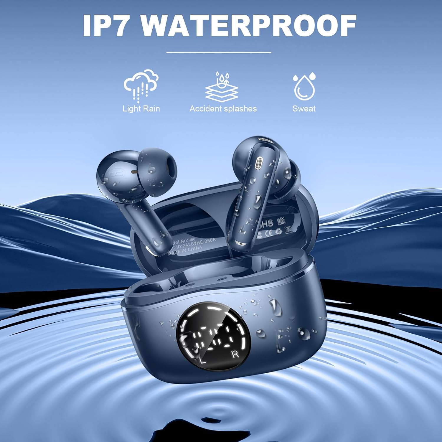 Detalle de Donerton 2026 Wireless Earbuds — In-Ear Bluetooth Earphones with 50H Playtime