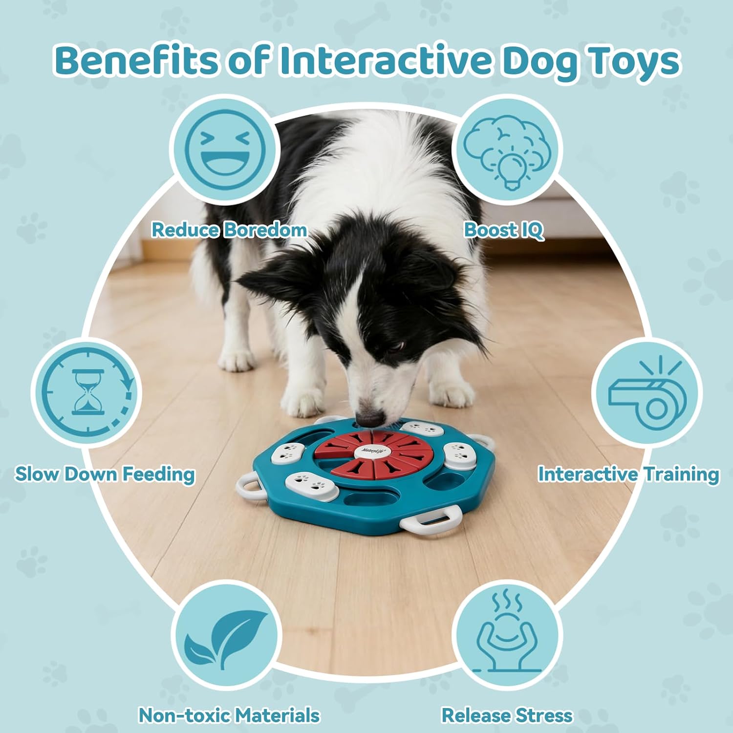 Thumbnail 5 de MateeyLife Interactive Dog Toys: Two-Mode Puzzle & Treat Dispenser for Brain Boost & Slow Feeding