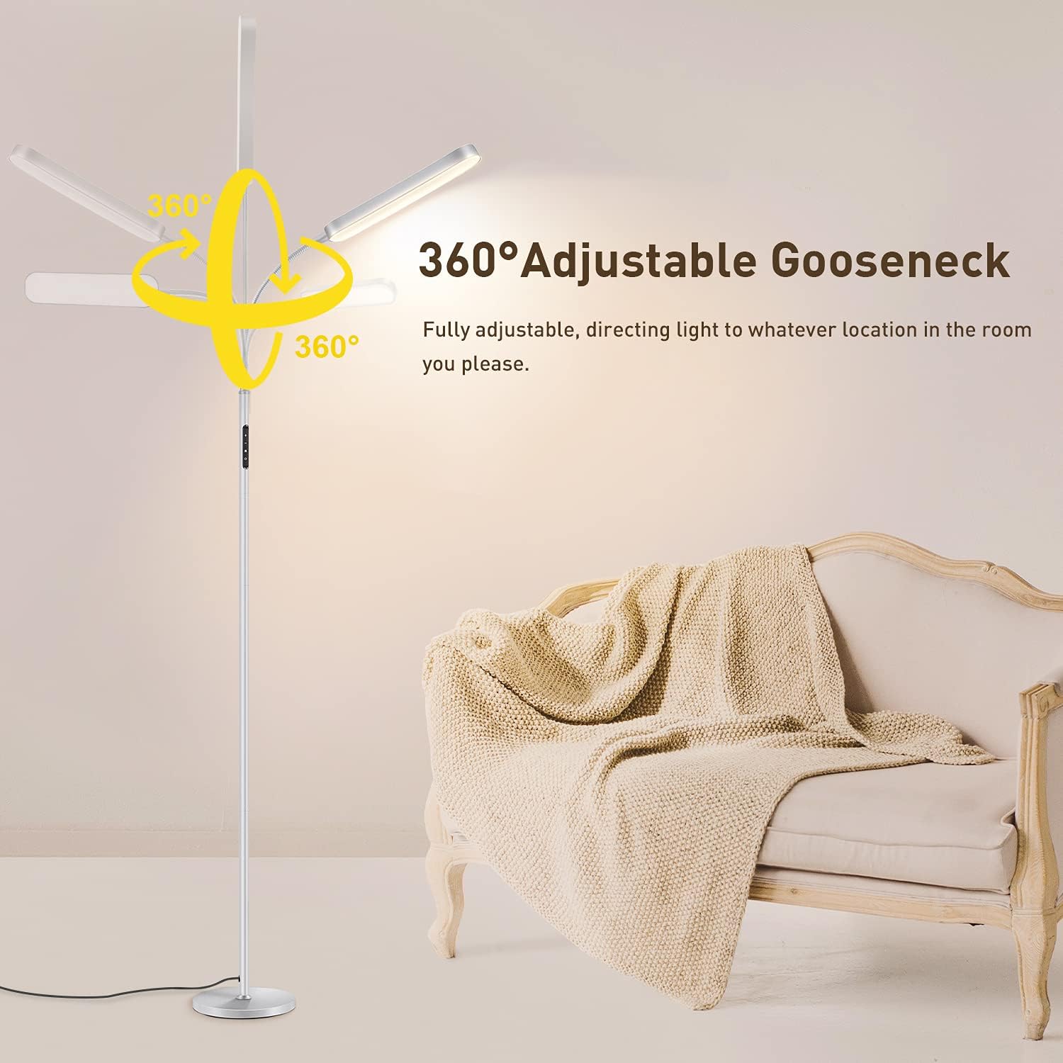 Detalle de OUTON LED floor lamp 15W 1500lm