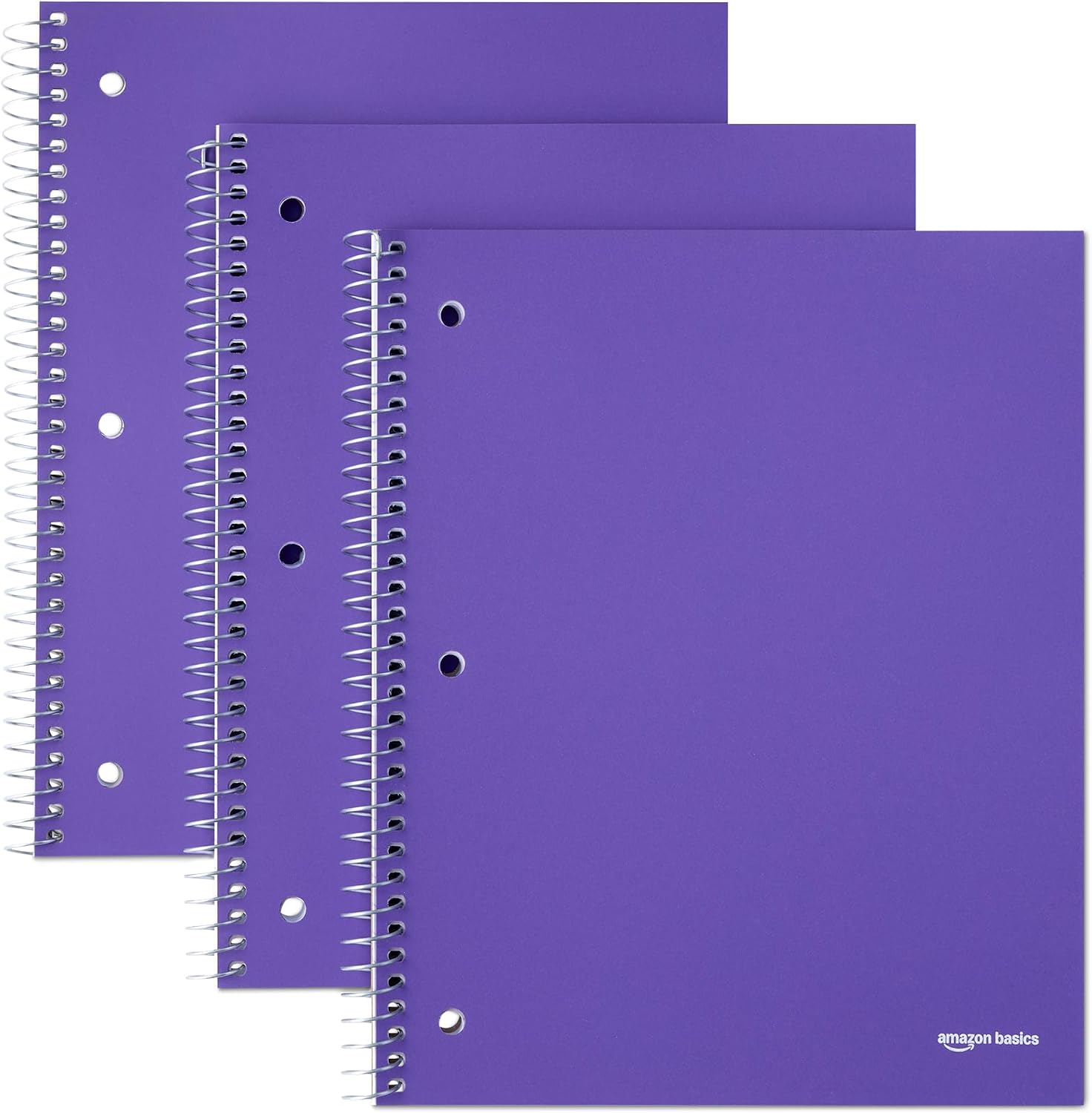 Thumbnail 5 de Amazon Basics Graph Ruled Spiral Notebook (4x4 Grid) – 3 Pack, 9 x 11, Coral, Poly Cover