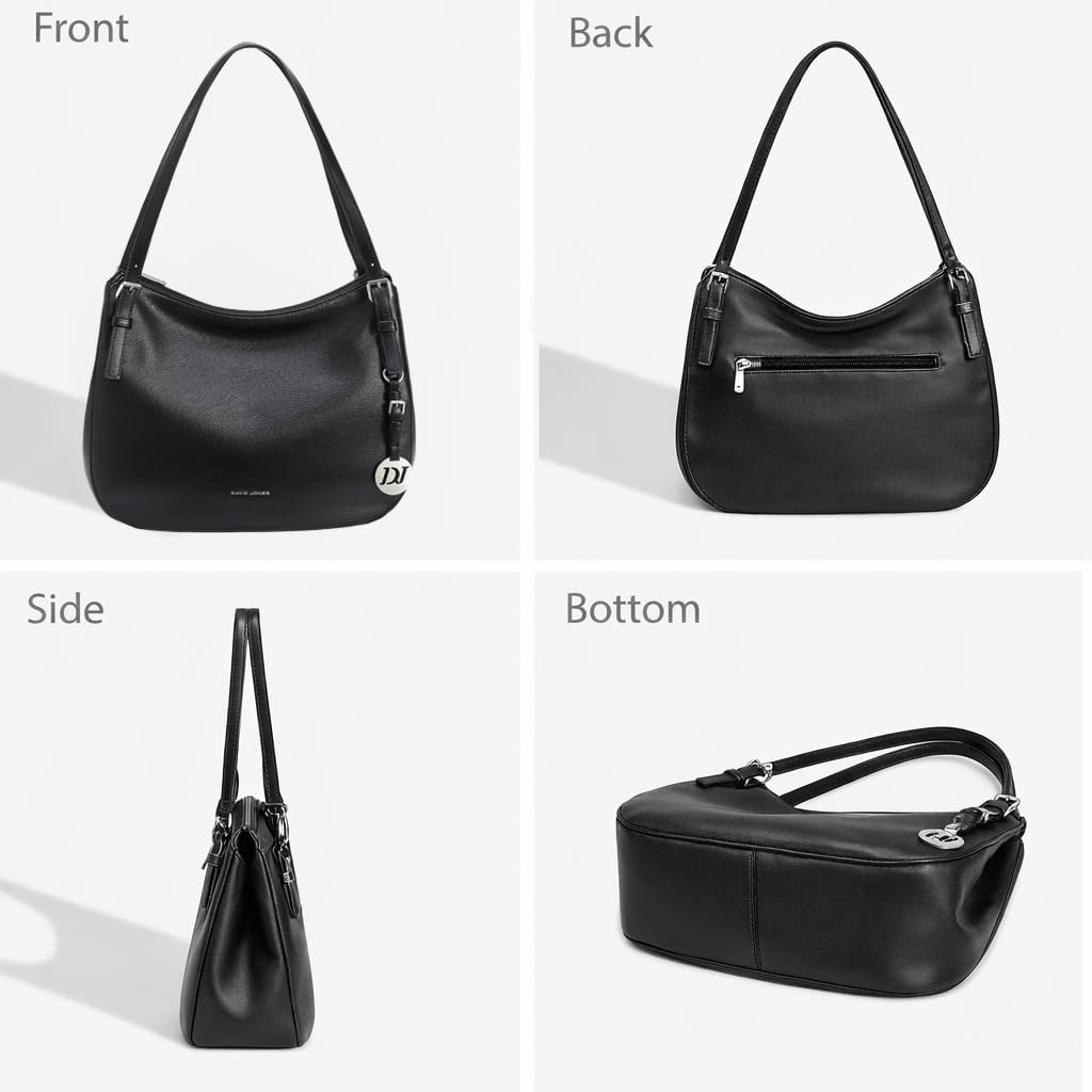 Detalle de David Jones sac à main porté épaule hobo en simili cuir PU, taille moyenne