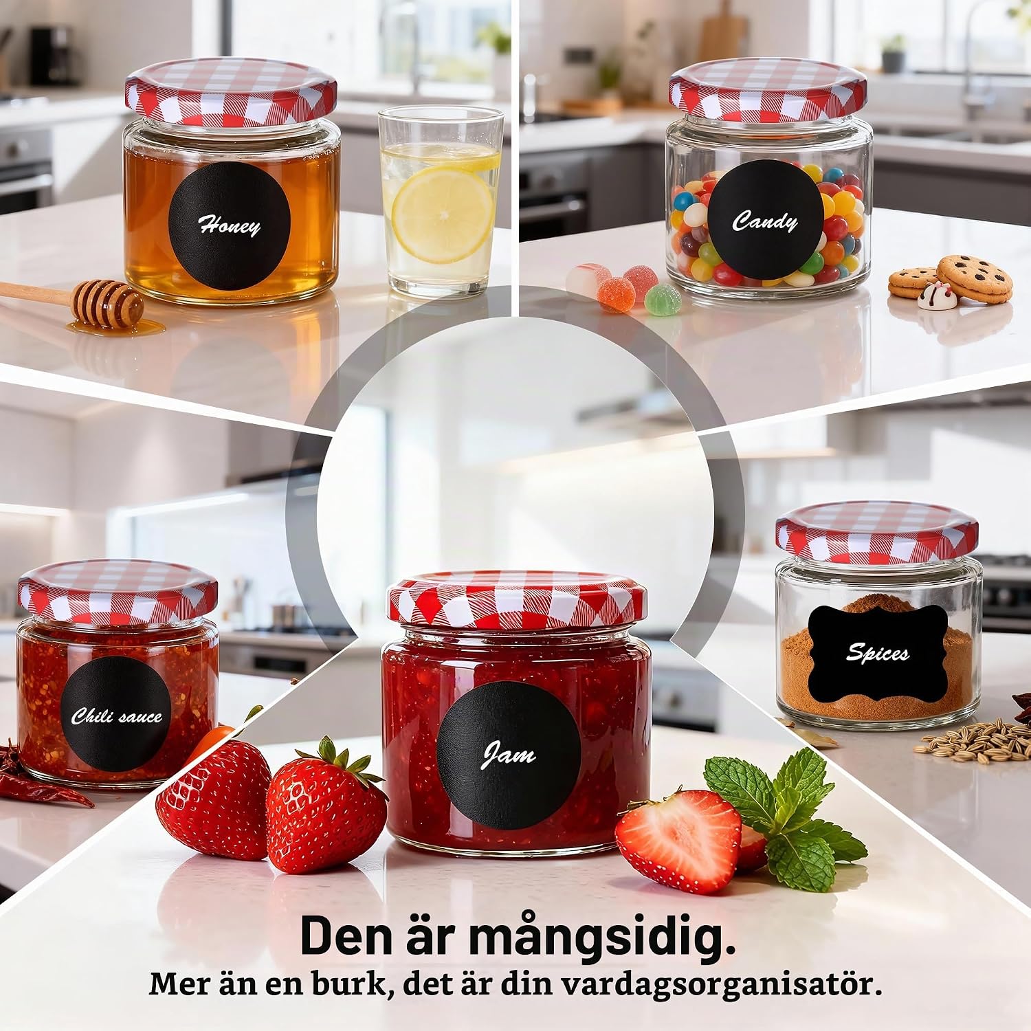 Thumbnail 6 de Hejo syltburkar, 12-pack à 150 ml med skruvlock i glas