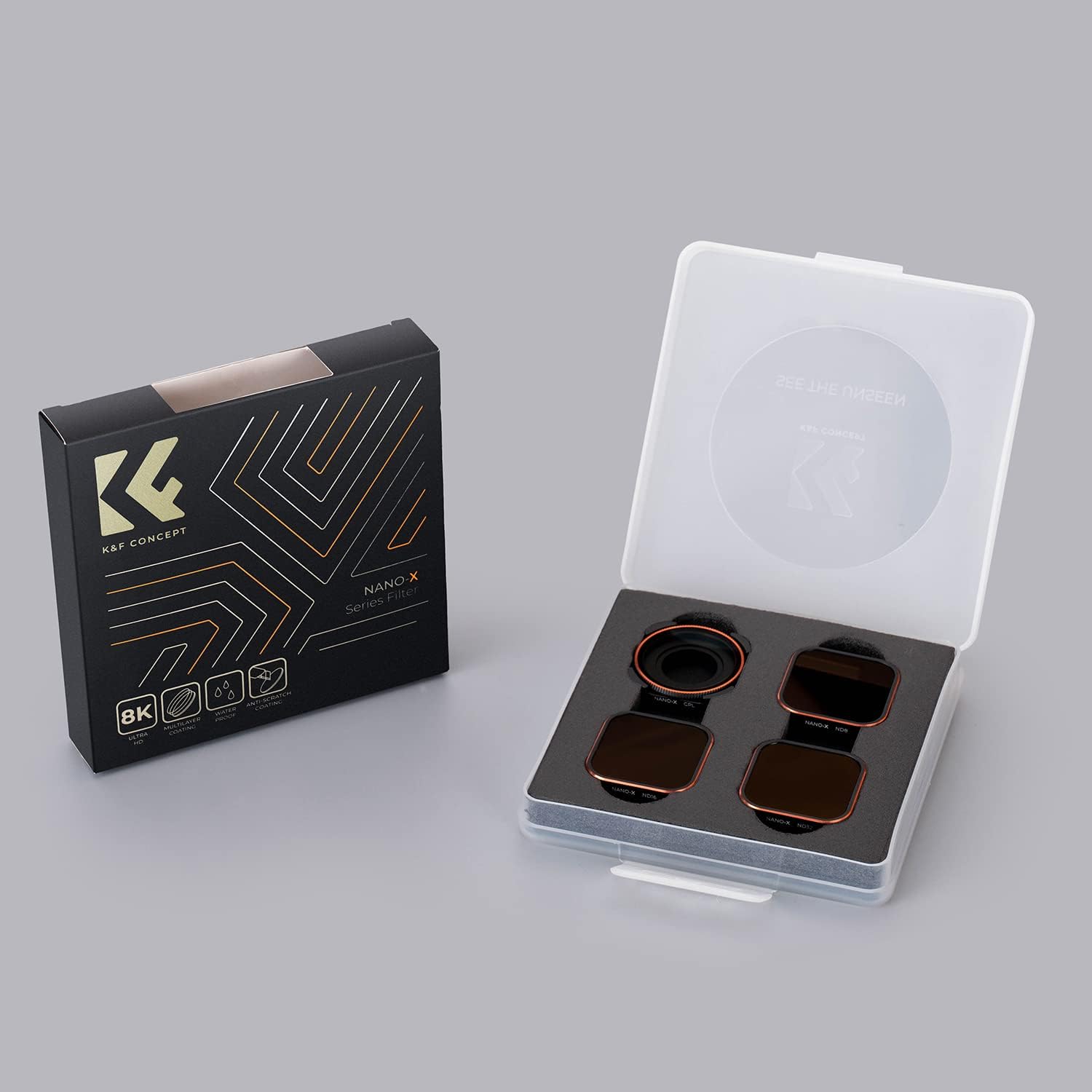 Thumbnail 6 de K&F CONCEPT Kit filtri GoPro CPL + ND 4 pezzi