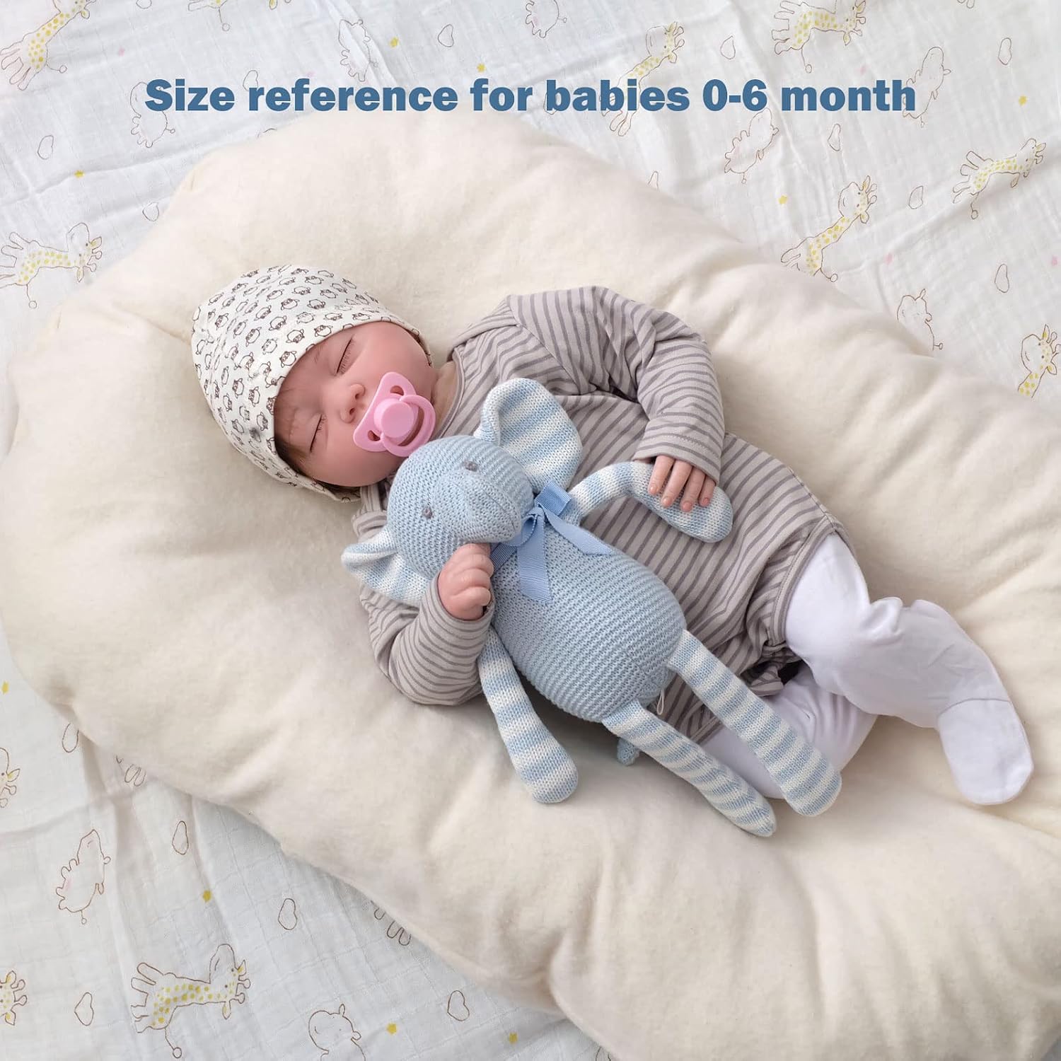 Thumbnail 4 de FLUFFYFUN 7.1" Blue Elephant Teddy, organic soft toy