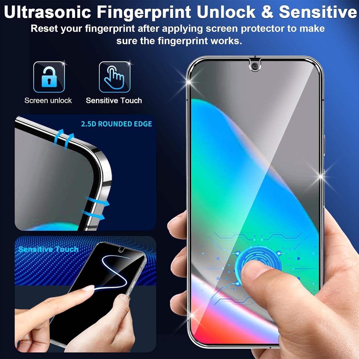 Thumbnail 6 de Google Pixel 10 6.3" Tempered Glass Screen Protector Pack