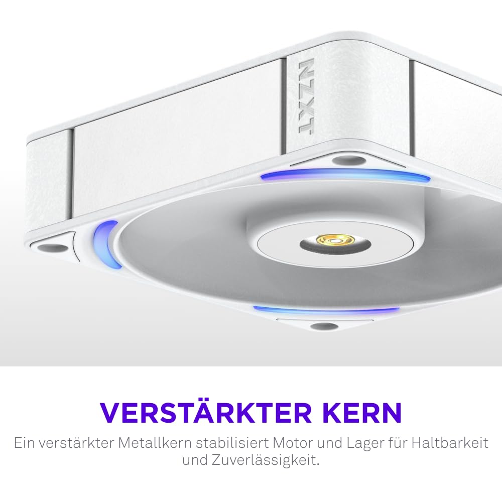 Thumbnail 6 de NZXT F120X Performance-Lüfter – 120 mm PWM RGB, LCP-Rahmen, Magnetisches Fluid-Dynamic-Lager, 30 mm Dicke