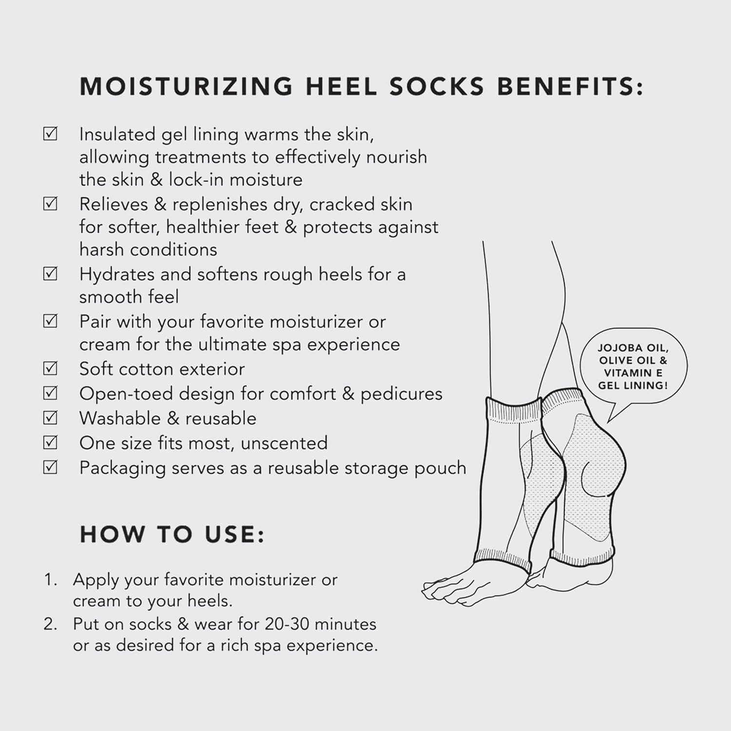 Thumbnail 5 de Kitsch Moisturizing Spa Socks, cotton exterior
