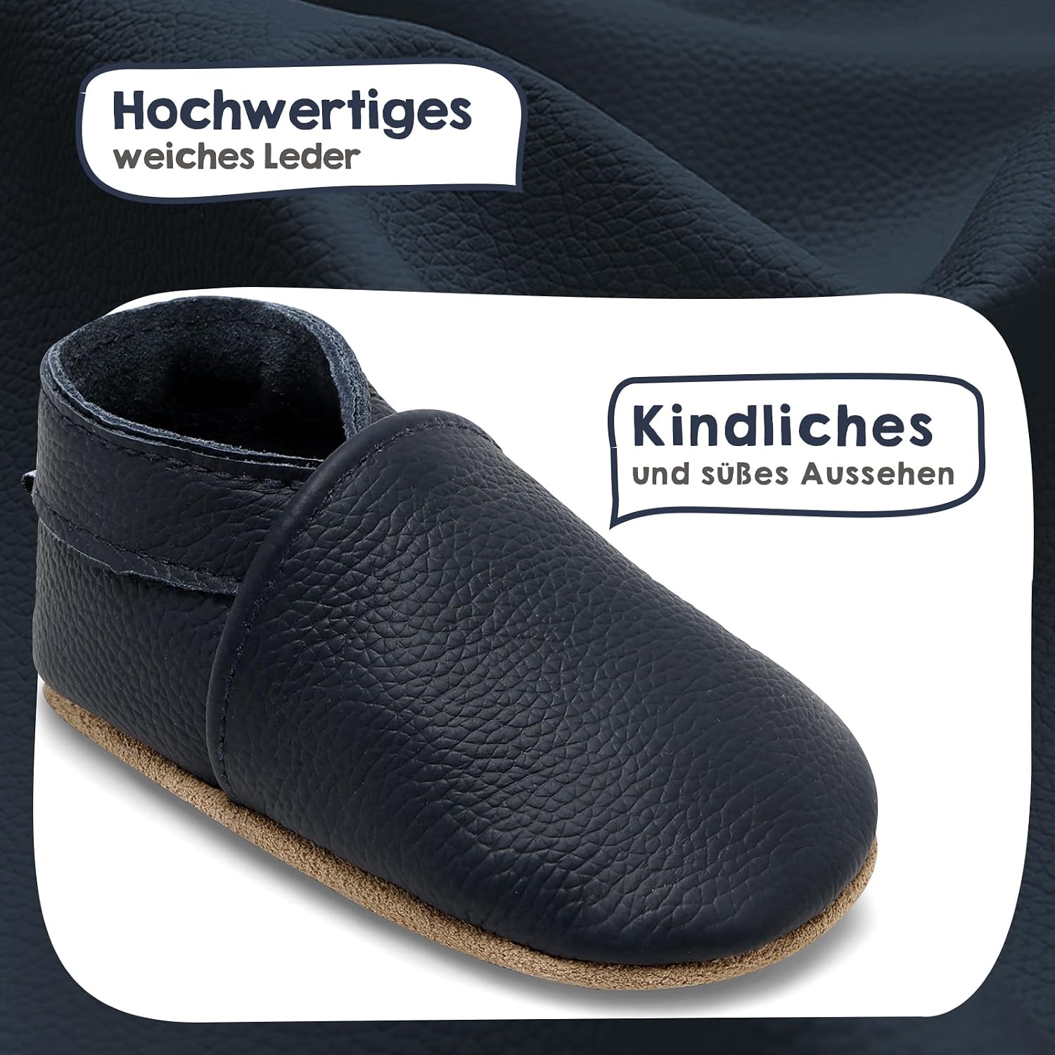 Thumbnail 2 de IceUnicorn Krabbelschuhe Baby Weiches Leder
