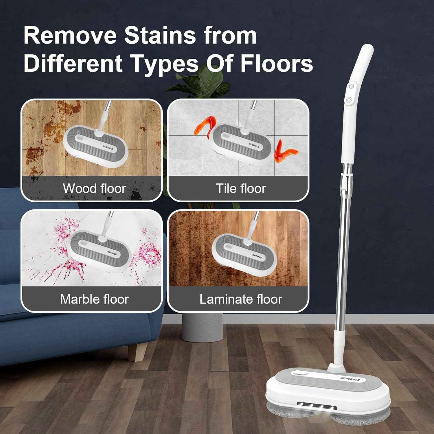 Thumbnail 5 de DEWINNER Cordless Electric Mop
