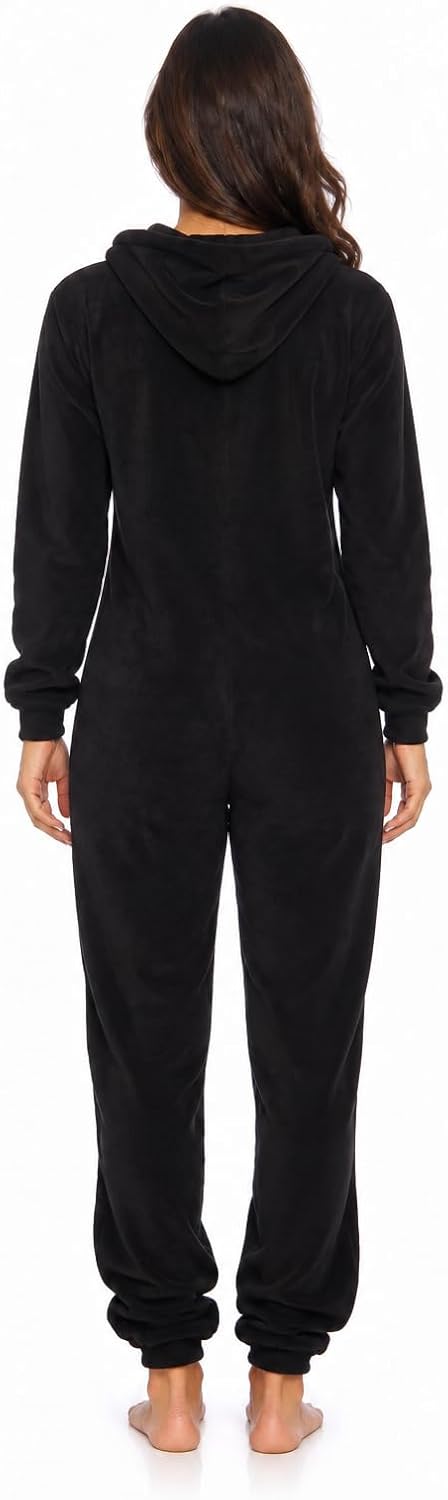 Thumbnail 4 de Just Love Women's Skeleton Onesie with Hood, Microfleece Zip-Up Costume