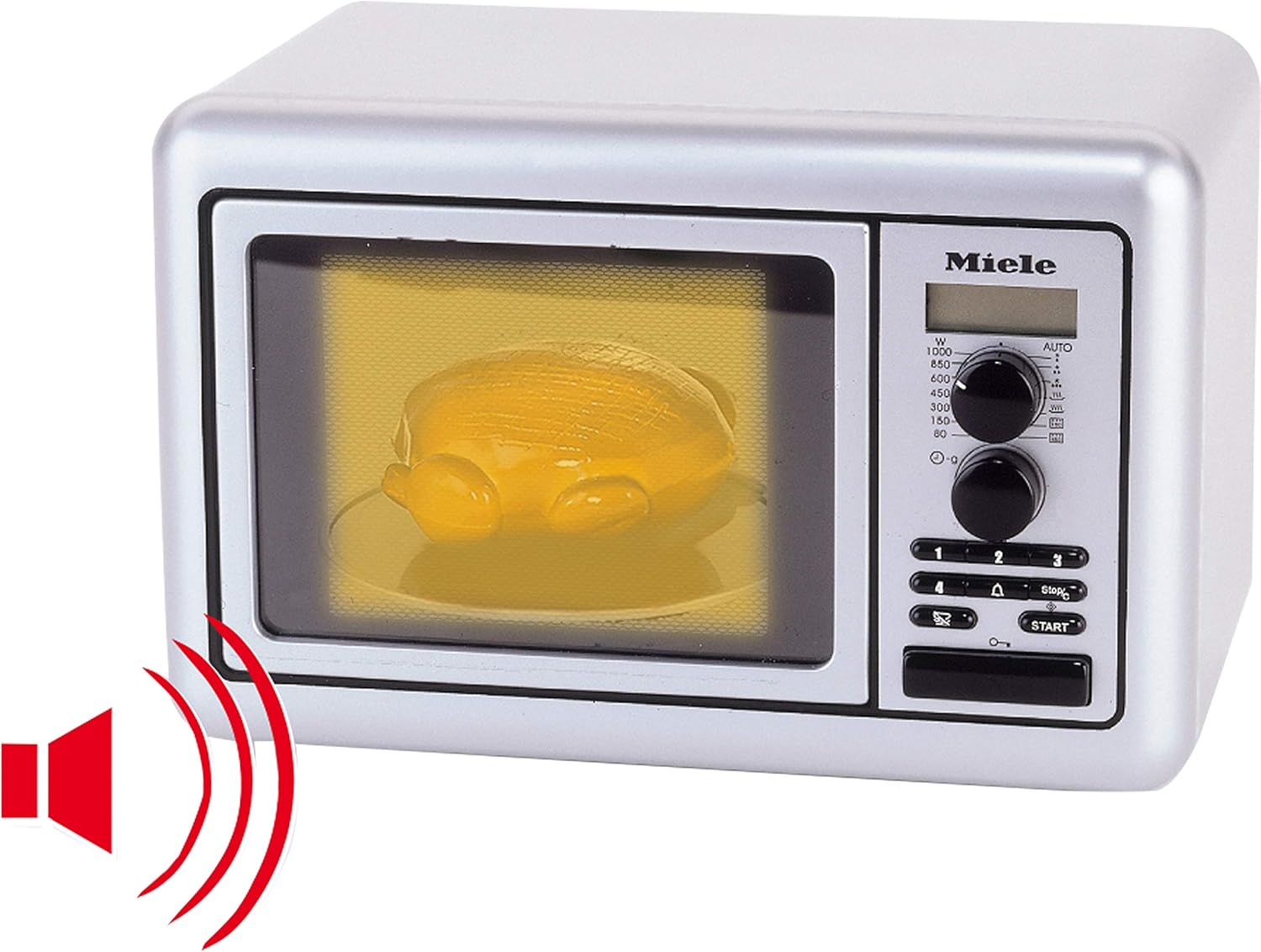Detalle de Theo Klein 9492 Miele microonde giocattolo per bambini con piatto girevole e timer sonoro