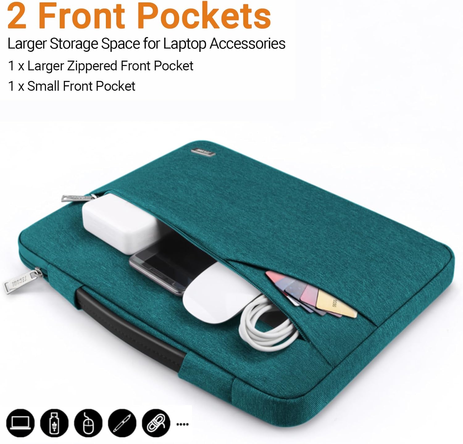 Thumbnail 3 de TECOOL 14 inch laptop sleeve case