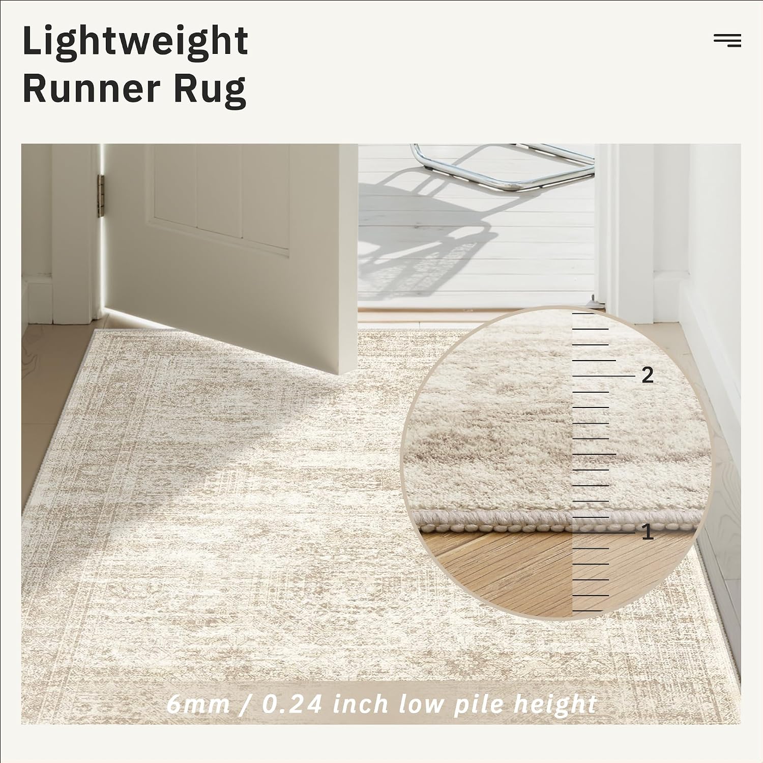 Detalle de Soalmost washable area rug 8x10