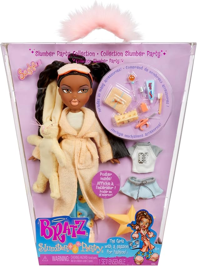 Detalle de Bratz Sasha muñeca moda con 2 pijamas
