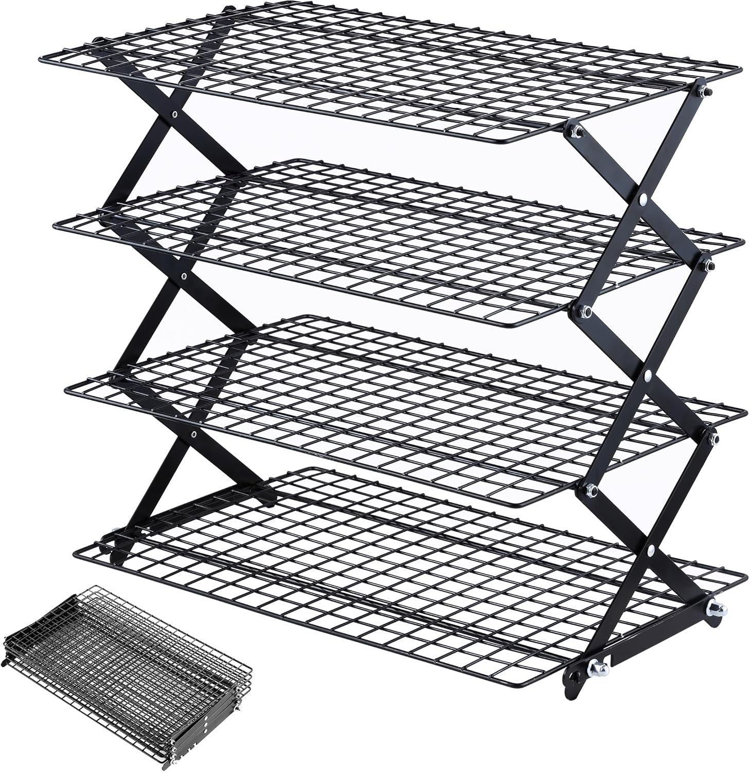 Detalle de Pleafind Collapsible Cooling Rack, 2/3/4-Tier