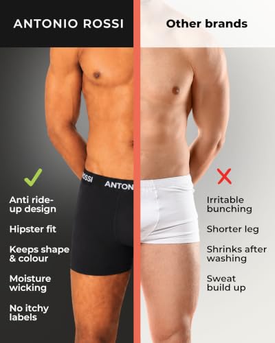 Thumbnail 5 de ANTONIO ROSSI Mens Boxers 12 Pack – Breathable Cotton with 4-Way Stretch