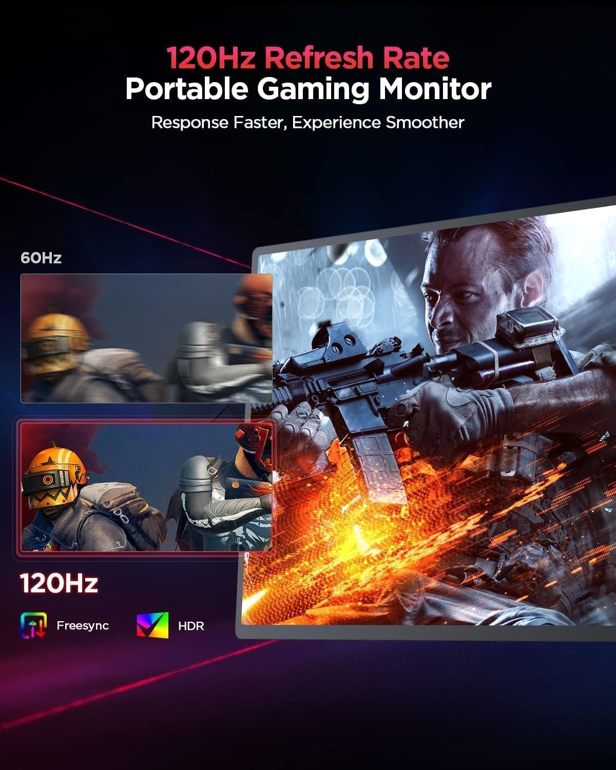 Thumbnail 2 de UPERFECT 16-In Portable 2.5K Monitor with 120Hz